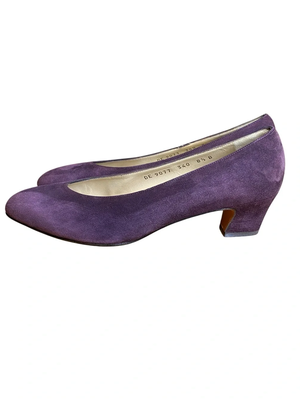 Salvatore Ferragamo Designer Purple Suede luxury Pumps Women’s Size 8.5 B